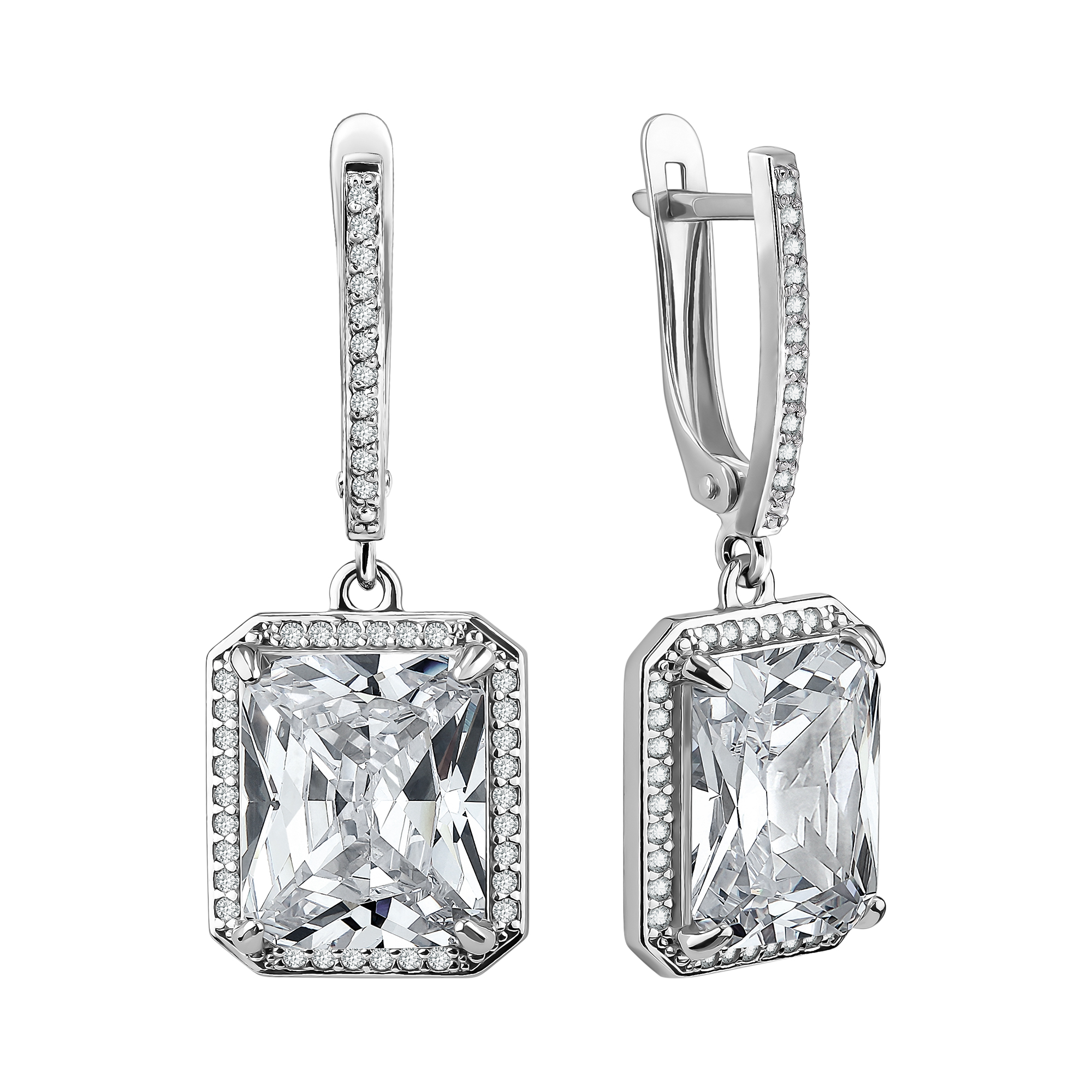 Серьги Talant - Серебро 925, Фианит (арт. 14-72-0001-15595)