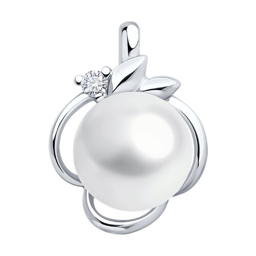 Подвеска SOKOLOV - Серебро 925, Жемчуг культивированный, Фианит (арт. 92030789)