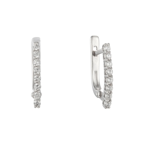 Серьги Мастер Клио - Серебро 925, Фианит (арт. 22С0351Д)