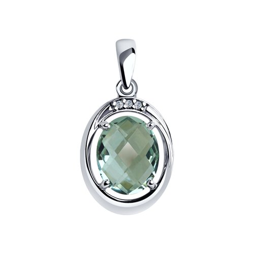 Подвеска SOKOLOV - Серебро 925, Кварц, Фианит (арт. 92030561)