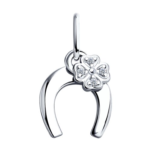 Подвеска SOKOLOV - Серебро 925, Фианит (арт. 94031899)