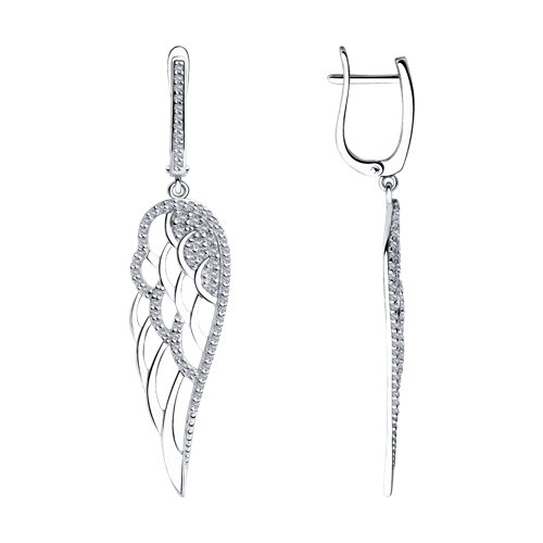 Серьги SOKOLOV - Серебро 925, Фианит (арт. 94023493)