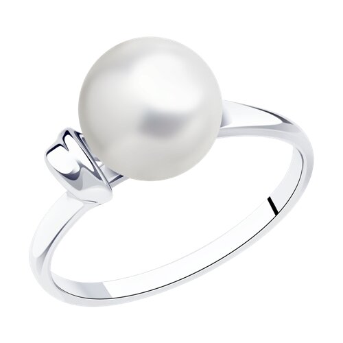 Кольцо SOKOLOV - Серебро 925, Жемчуг имитация (арт. 94013342)