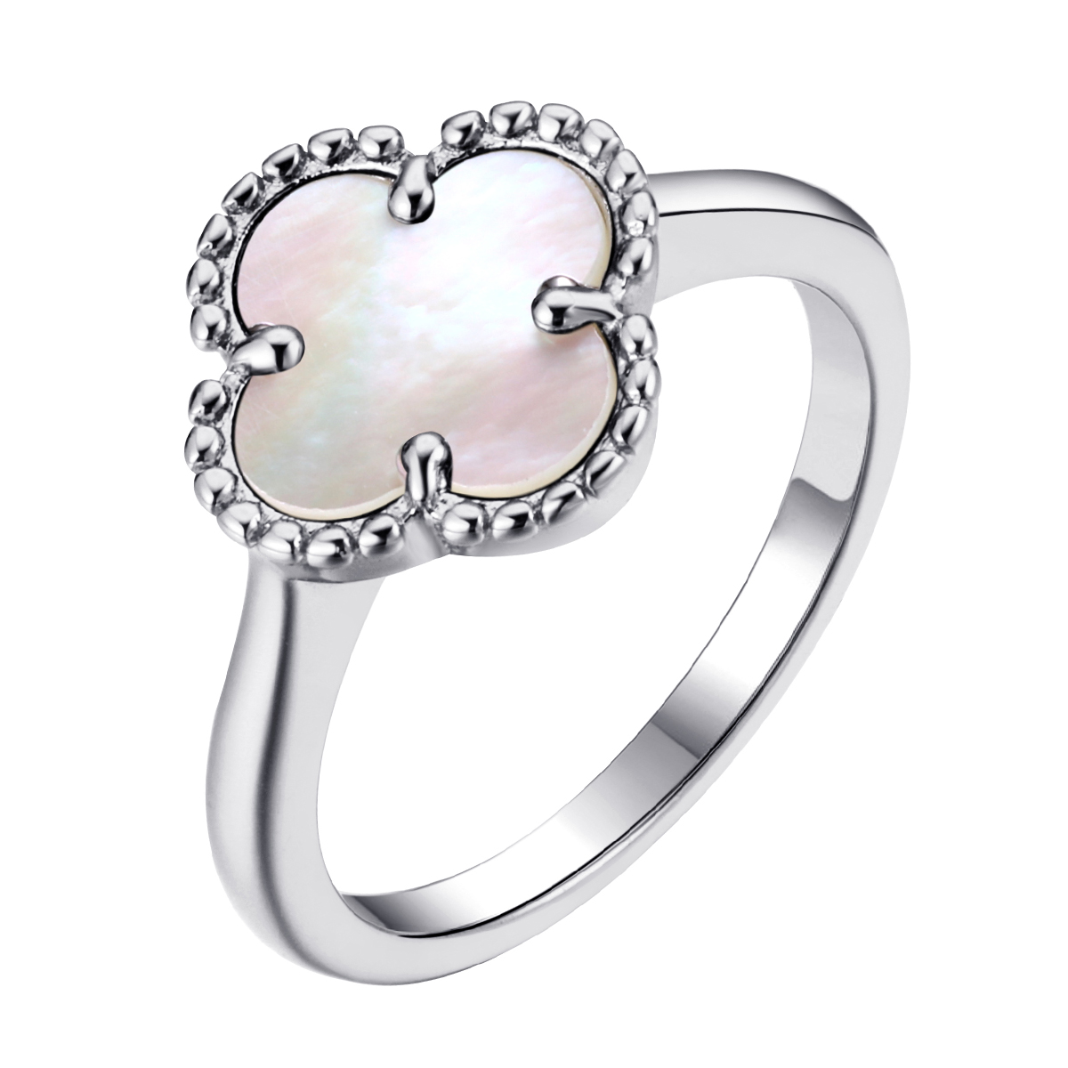 Кольцо FRESH - Серебро 925, Синтетический перламутр (арт. TC-R01968-X-W-PN-X-X)