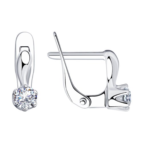 Серьги SOKOLOV - Серебро 925, Фианит (арт. 94020399)