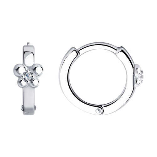 Серьги SOKOLOV - Серебро 925, Фианит (арт. 94025743)