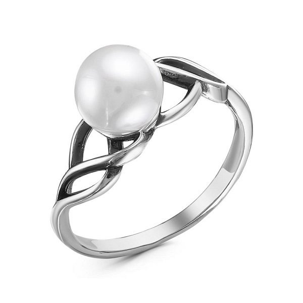 Кольцо Красная пресня - Серебро 925, Жемчуг имитация (арт. 23613068)
