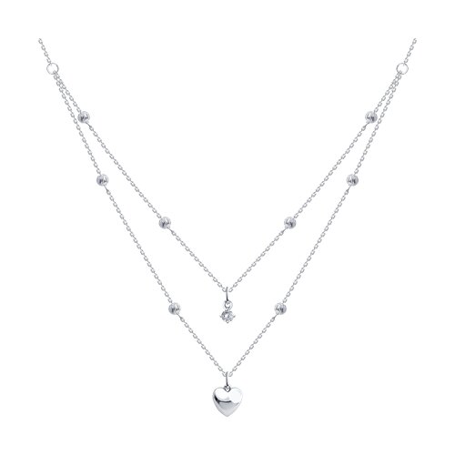Колье SOKOLOV - Серебро 925, Фианит (арт. 94071218)