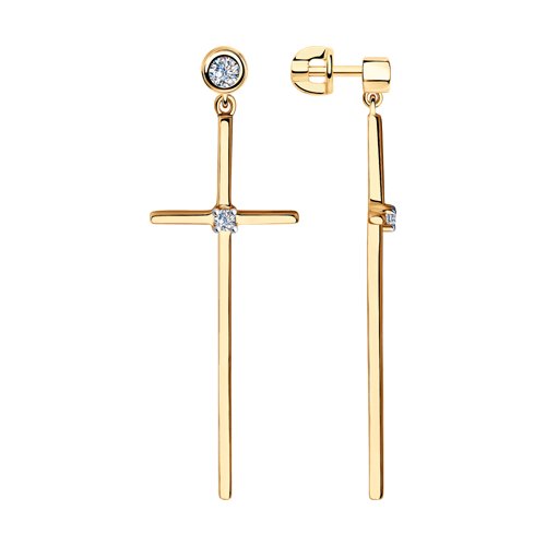 Серьги SOKOLOV - Серебро 925, Фианит (арт. 93020951)