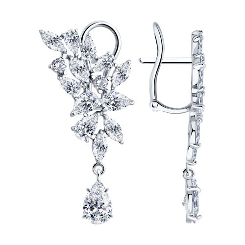 Серьги SOKOLOV - Серебро 925, Фианит (арт. 94026750)