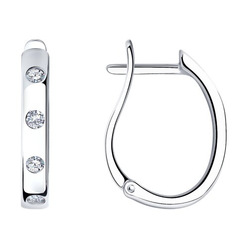 Серьги SOKOLOV - Серебро 925, Фианит (арт. 94022679)