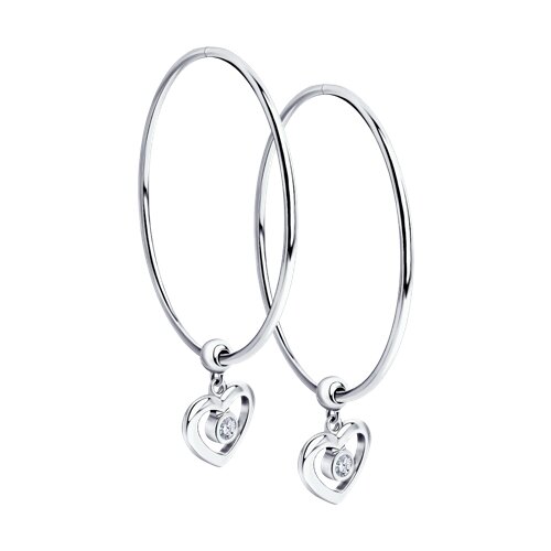 Серьги SOKOLOV - Серебро 925, Фианит (арт. 94023271)