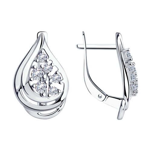 Серьги Diamant - Серебро 925, Фианит (арт. 94-120-00566-1)