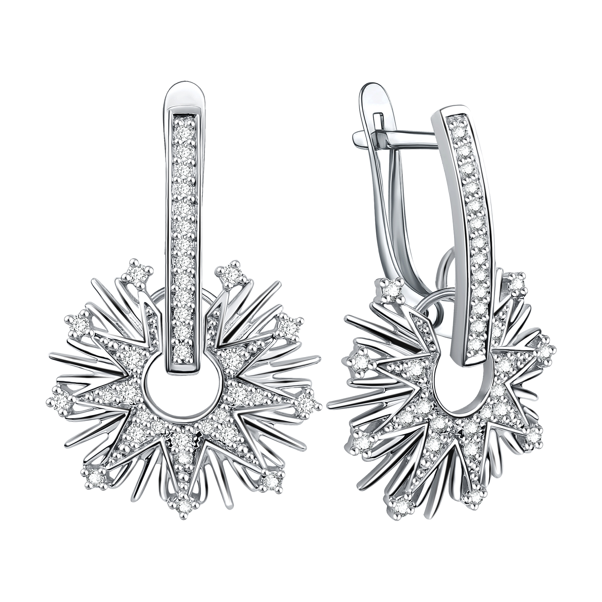 Серьги Talant - Серебро 925, Фианит (арт. 14-72-0001-17340)