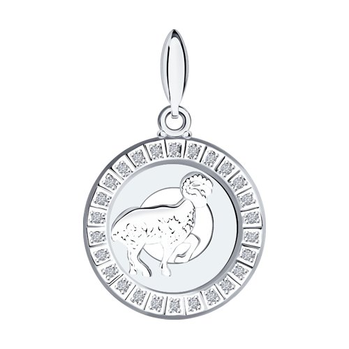 Подвеска SOKOLOV - Серебро 925, Фианит (арт. 94031383)