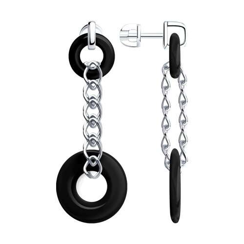 Серьги SOKOLOV - Серебро 925, Керамика (арт. 94025566)