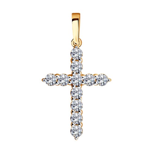 Подвеска SOKOLOV - Золото 375, Фианит (арт. 035844-4)