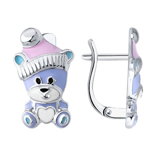 Серьги SOKOLOV - Серебро 925, Эмаль (арт. 94027140)