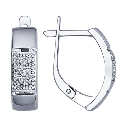 Серьги SOKOLOV - Серебро 925, Фианит (арт. 94022460)