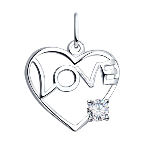 Подвеска SOKOLOV - Серебро 925, Фианит (арт. 94030675)