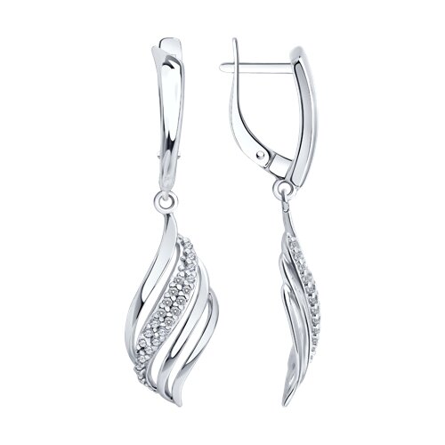 Серьги Diamant - Серебро 925, Фианит (арт. 94-121-00197-1)