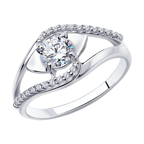 Кольцо SOKOLOV - Серебро 925, Фианит (арт. 94-110-00731-1)