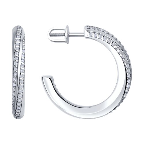 Серьги Diamant - Серебро 925, Фианит (арт. 94-122-02254-1)