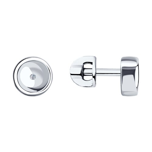 Серьги SOKOLOV - Серебро 925, Бриллиант (арт. 87020067)