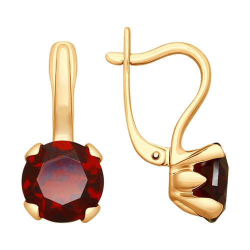 Серьги SOKOLOV - Золото 375, Гранат (арт. 37725305)