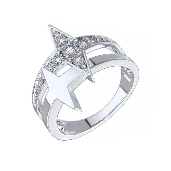 Кольцо POKROVSKY - Серебро 925, Фианит (арт. 1101650-00775)