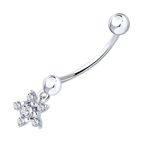 Пирсинг Diamant - Серебро 925, Фианит (арт. 94-160-02014-1)