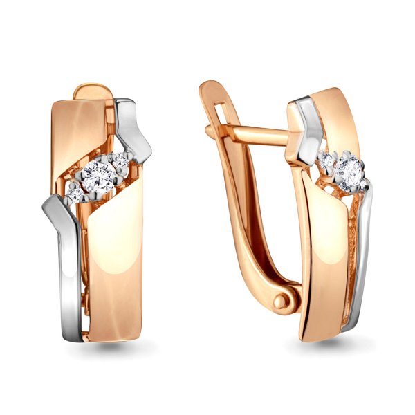 Серьги Аквамарин - Золото 375, Фианит (арт. 46612.8)