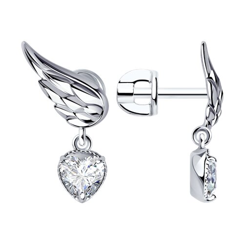 Серьги SOKOLOV - Серебро 925, Фианит (арт. 94025022)