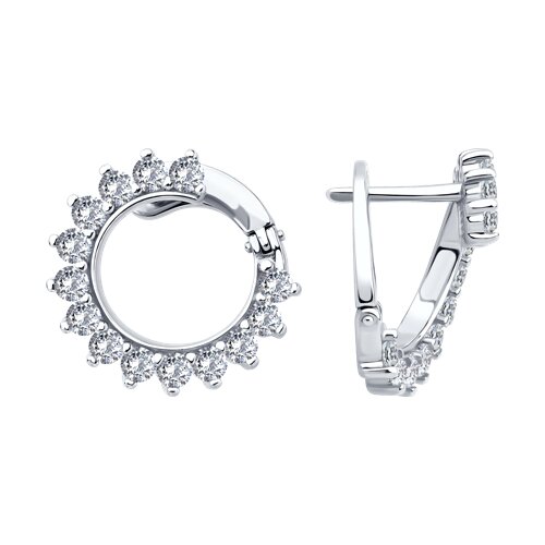 Серьги SOKOLOV - Серебро 925, Фианит (арт. 94026880)