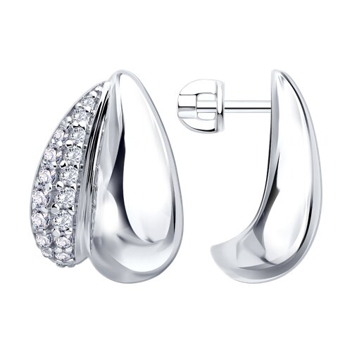 Серьги SOKOLOV - Серебро 925, Фианит (арт. 94027796)