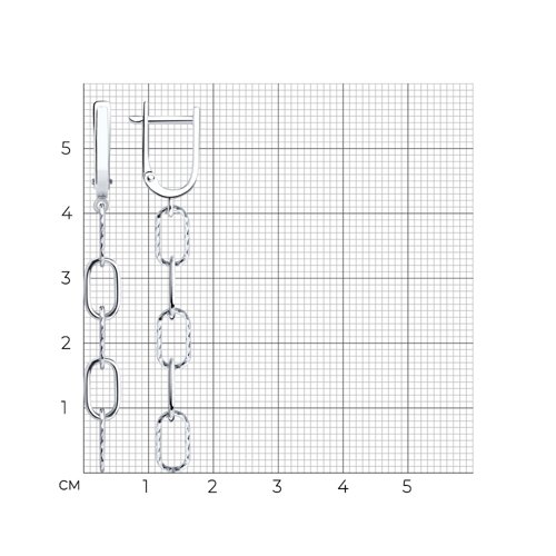 Серьги Diamant - Серебро 925 (арт. 94-121-00344-1)