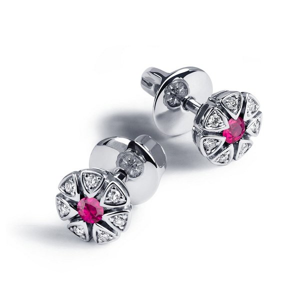 Серьги Platinum Lab. - Платина 950 (арт. ПС-276Р-01)