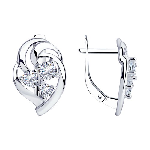 Серьги Diamant - Серебро 925, Фианит (арт. 94-120-00542-1)