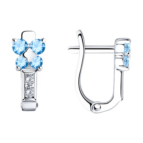 Серьги SOKOLOV - Серебро 925, Фианит (арт. 94026110)