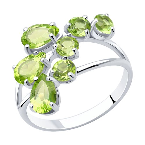 Кольцо SOKOLOV - Серебро 925, Хризолит (арт. 92010615)