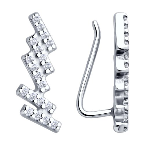 Серьги SOKOLOV - Серебро 925, Фианит (арт. 94026714)