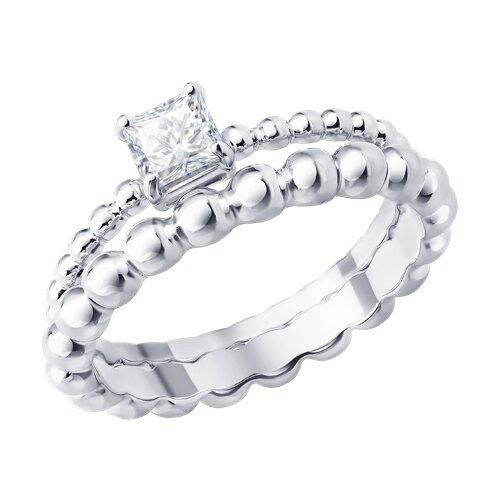 Кольцо SOKOLOV - Серебро 925, Фианит (арт. 94014861)