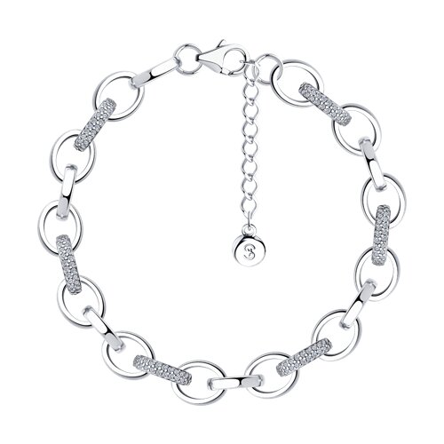 Браслет SOKOLOV - Серебро 925, Фианит (арт. 94051029)
