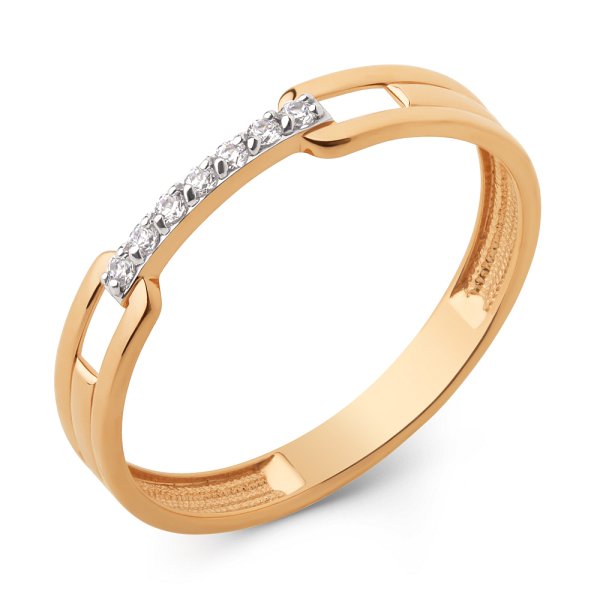 Кольцо ЮФ Династия - Золото 585, Фианит (арт. 027471-1102)