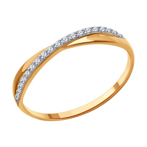 Кольцо SOKOLOV - Золото 585, Фианит (арт. 019291)