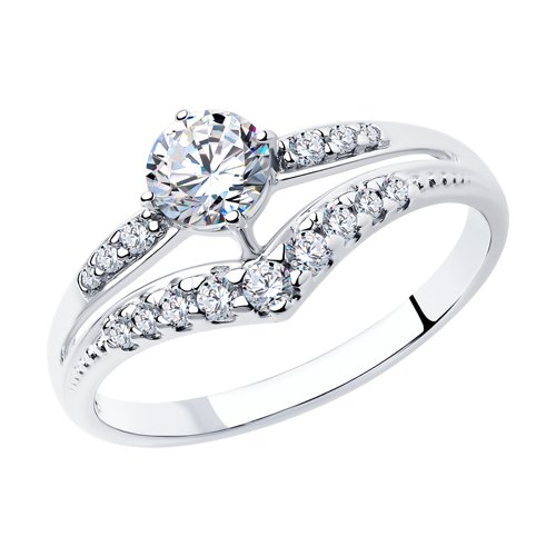 Кольцо SOKOLOV - Серебро 925, Фианит (арт. 94012243)