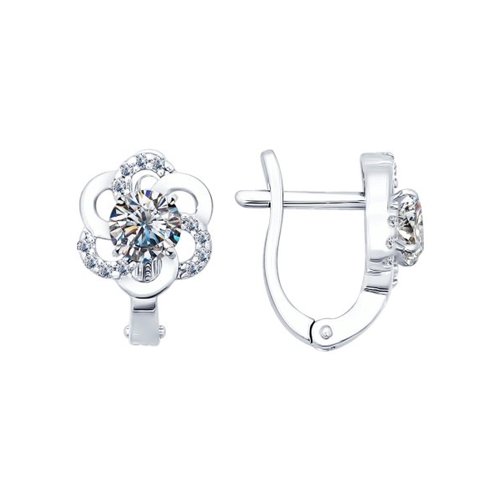 Серьги SOKOLOV - Серебро 925, Фианит (арт. 94021781)