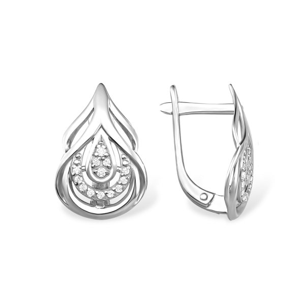 Серьги EFREMOV - Серебро 925, Фианит (арт. 1210019341)