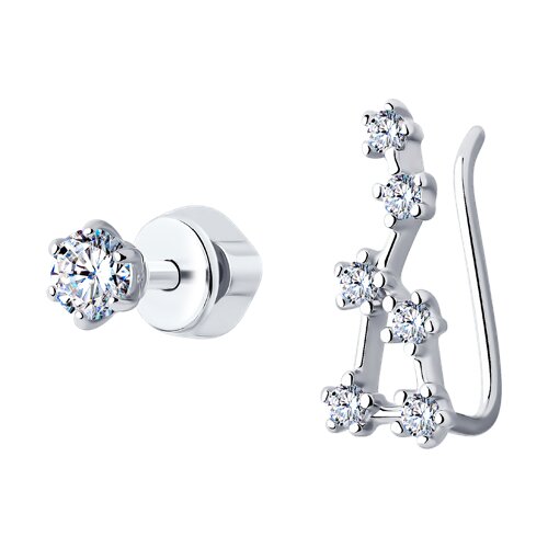 Серьги SOKOLOV - Серебро 925, Фианит (арт. 94025895)