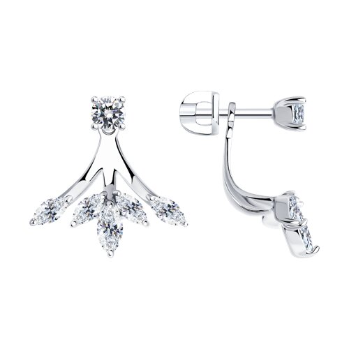 Серьги SOKOLOV - Серебро 925, Фианит (арт. 94026022)